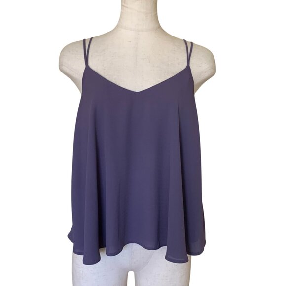 Topshop Tops - Topshop Lavender-Gray Double Strap Camisole Top Size 4